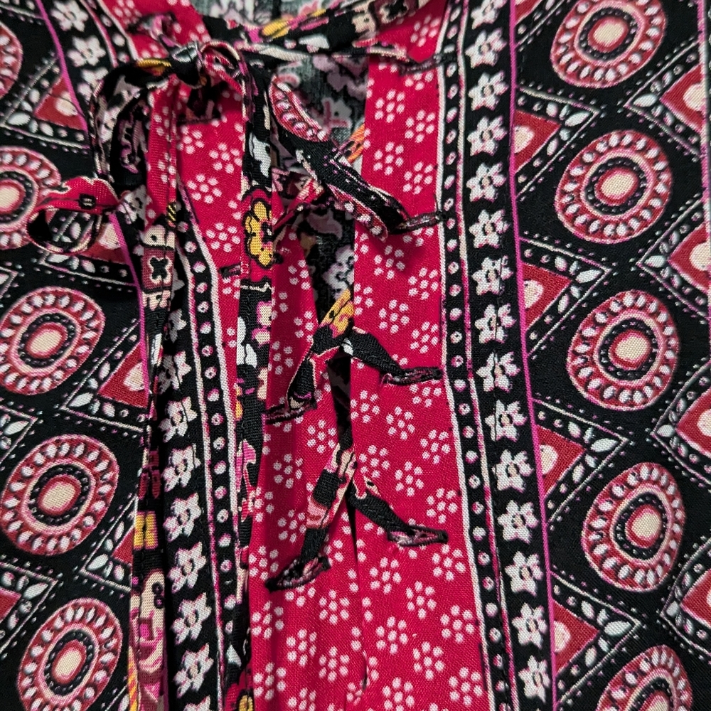 Lane Bryant Floral Boho Midi Dress Size 20 with Pockets! - Picture 5 of 7